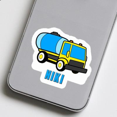 Water Truck Sticker Niki Laptop Image