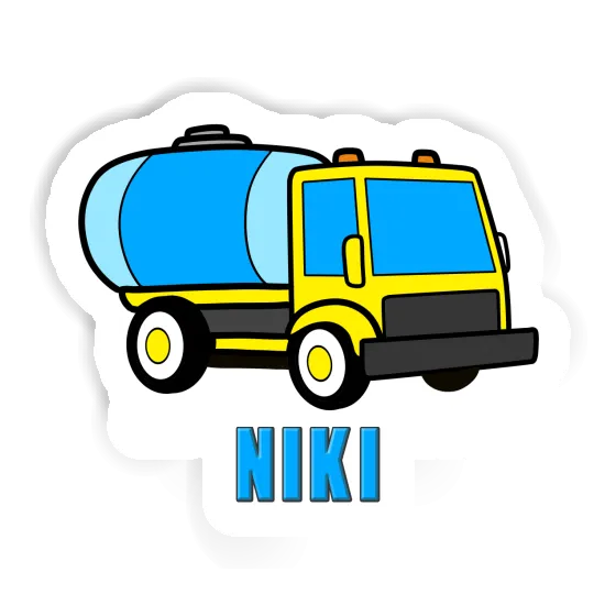 Water Truck Sticker Niki Image