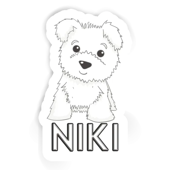 Westie Sticker Niki Laptop Image