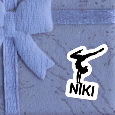 Niki Sticker Yoga Woman Image