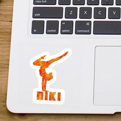 Sticker Niki Yoga-Frau Notebook Image