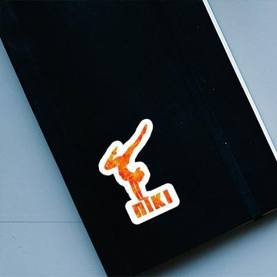 Sticker Niki Yoga-Frau Laptop Image