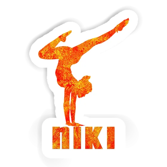 Yoga Woman Sticker Niki Gift package Image