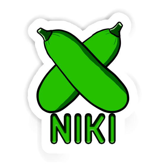 Niki Sticker Zucchini Notebook Image