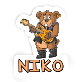Sticker Niko Rocker Bär Image