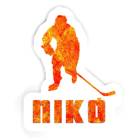 Eishockeyspieler Sticker Niko Image