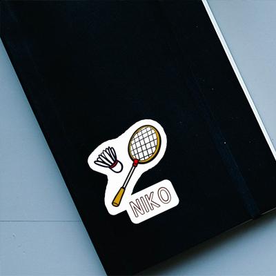 Niko Sticker Badminton Racket Notebook Image