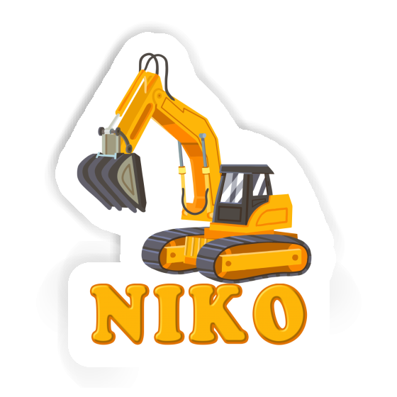 Niko Sticker Excavator Laptop Niko Sticker Excavator Laptop Image