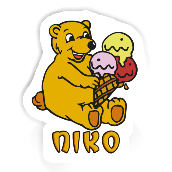 Niko Sticker Bear Notebook Niko Sticker Bear Gift package Image