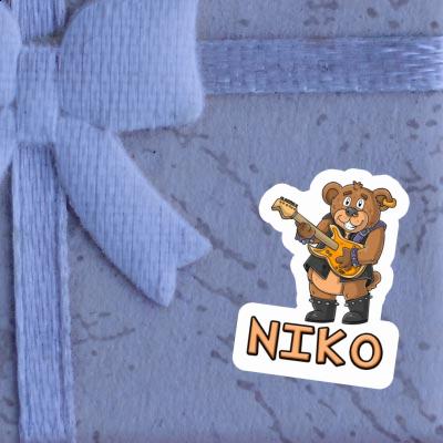 Niko Autocollant Ours rockeur Laptop Niko Autocollant Ours rockeur Laptop Image