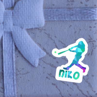 Baseball Player Sticker Niko Gift package Image