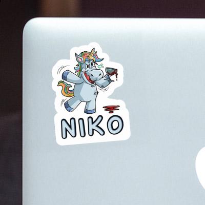 Einhorn Aufkleber Niko Laptop Image