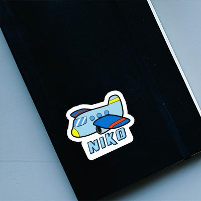Sticker Niko Airplane Notebook Image