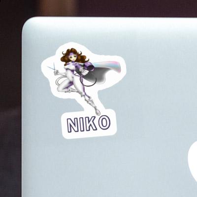Niko Autocollant Coiffeuse Laptop Image