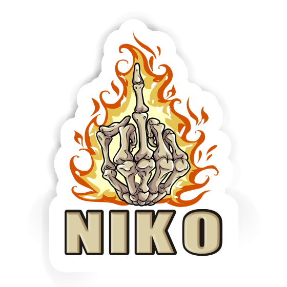 Sticker Niko Mittelfinger Notebook Image