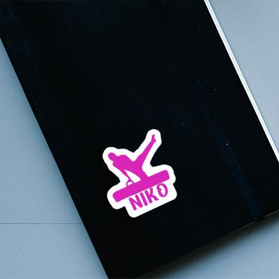 Niko Sticker Gymnast Notebook Image