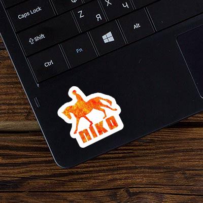 Horse Rider Sticker Niko Notebook Image