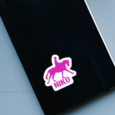 Autocollant Cavalière Niko Autocollant Cavalière Niko Image