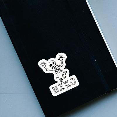 Niko Sticker Totenkopf Notebook Niko Sticker Totenkopf Gift package Image