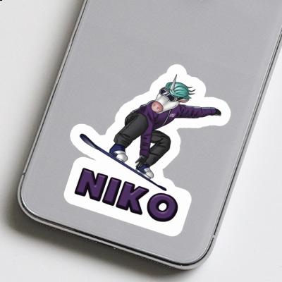 Snowboardeuse Autocollant Niko Laptop Image