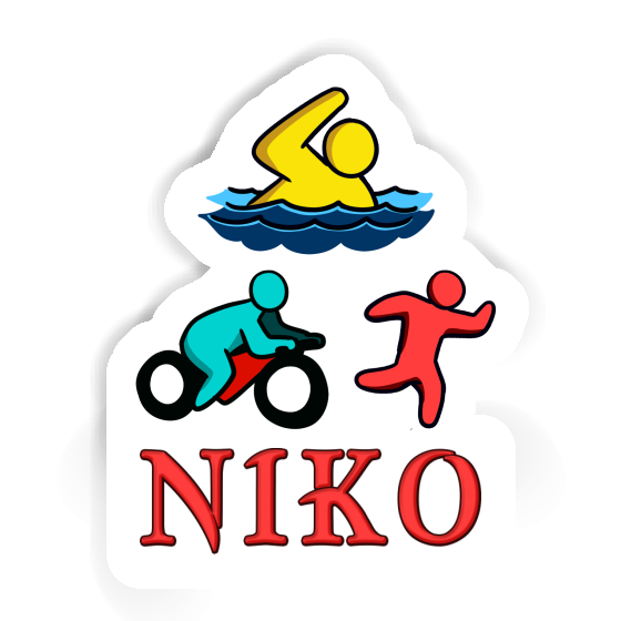 Niko Aufkleber Triathlet Notebook Niko Aufkleber Triathlet Gift package Image
