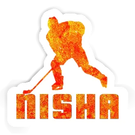 Eishockeyspieler Aufkleber Nisha Image