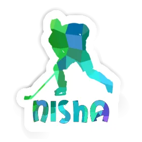 Eishockeyspieler Aufkleber Nisha Image