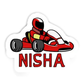 Nisha Sticker Kartfahrer Image