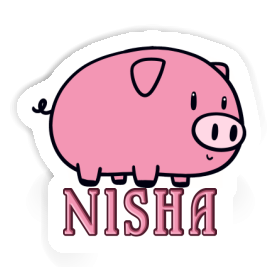 Sticker Nisha Pig Image