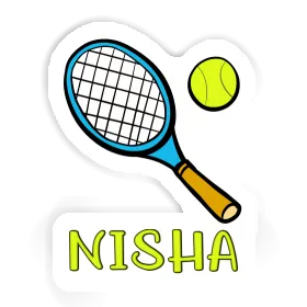 Nisha Sticker Tennisschläger Image