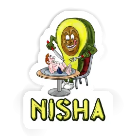 Nisha Sticker Avocado Image
