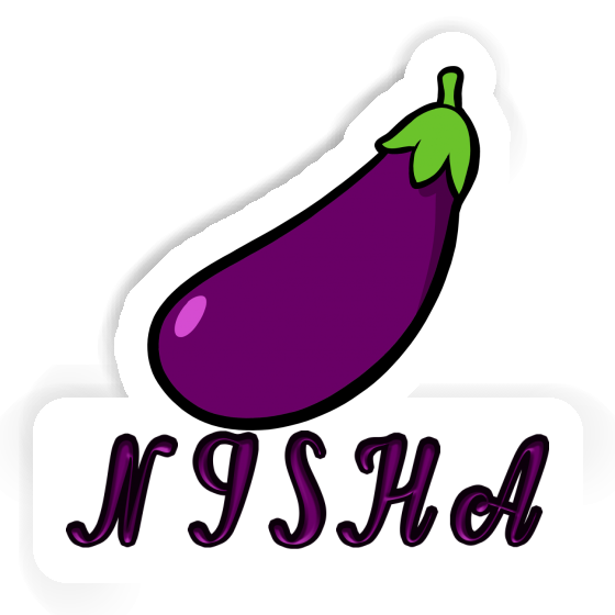 Autocollant Aubergine Nisha Gift package Image