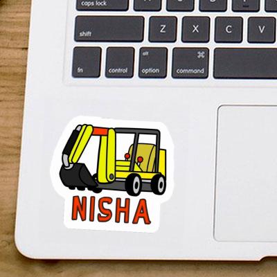 Mini-Excavator Sticker Nisha Mini-Excavator Sticker Nisha Image