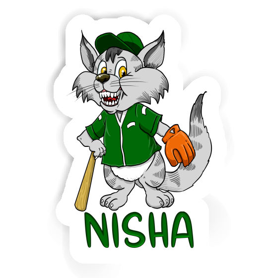 Sticker Baseball Cat Nisha Notebook Sticker Baseball Cat Nisha Gift package Image