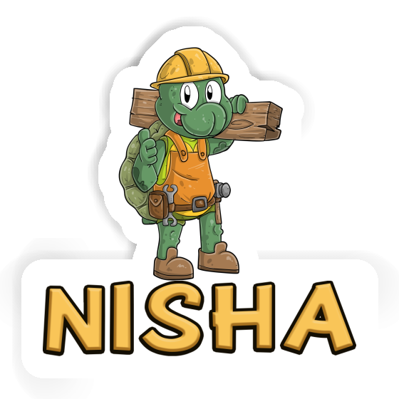 Bauarbeiter Aufkleber Nisha Laptop Bauarbeiter Aufkleber Nisha Laptop Image