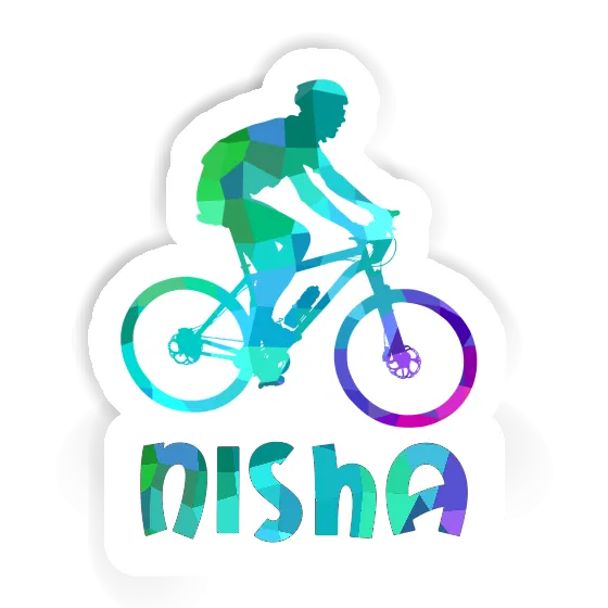 Nisha Autocollant Vététiste Notebook Image
