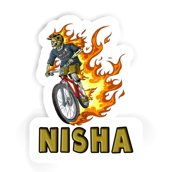 Autocollant Nisha Biker Freeride Notebook Image