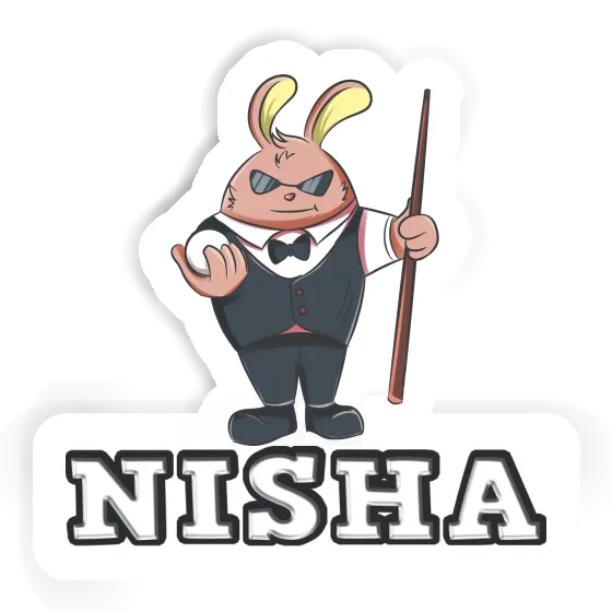 Nisha Autocollant Joueur de billard Notebook Nisha Autocollant Joueur de billard Notebook Image