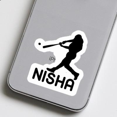 Autocollant Joueur de baseball Nisha Autocollant Joueur de baseball Nisha Image