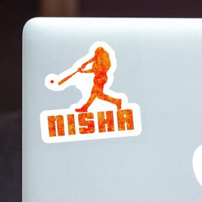 Sticker Nisha Baseballspieler Sticker Nisha Baseballspieler Image