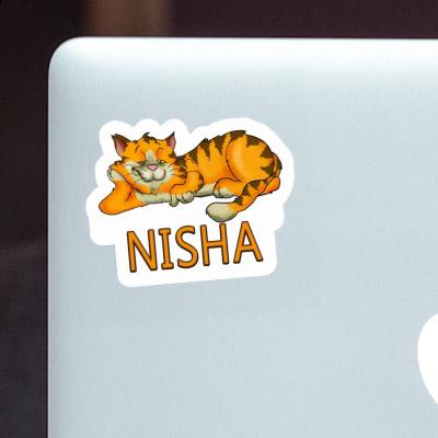 Nisha Sticker Chilling Cat Laptop Nisha Sticker Chilling Cat Laptop Image