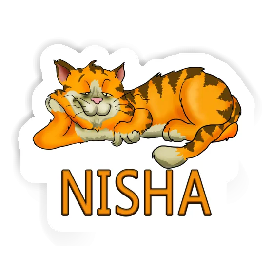 Nisha Sticker Chilling Cat Notebook Nisha Sticker Chilling Cat Notebook Image