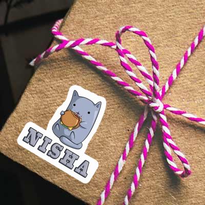 Hamburger Cat Sticker Nisha Notebook Hamburger Cat Sticker Nisha Gift package Image