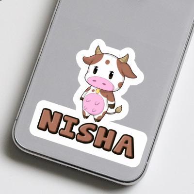 Nisha Sticker Cow Laptop Image