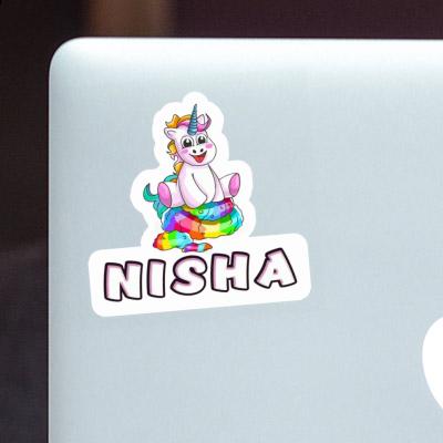 Autocollant Nisha Bébé licorne Autocollant Nisha Bébé licorne Image