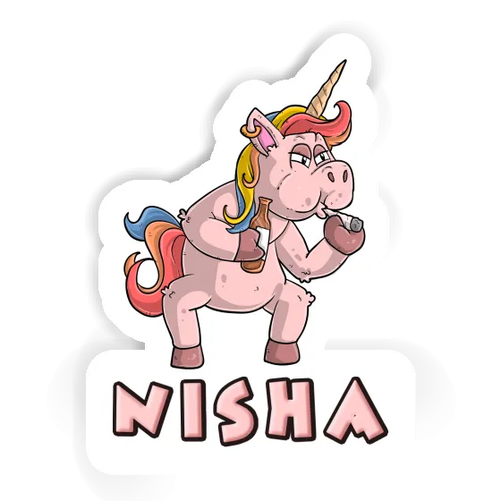 Nisha Sticker Smoking Unicorn Gift package Image