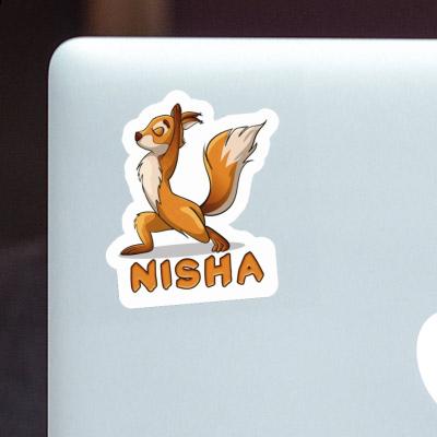 Aufkleber Nisha Yoga-Eichhörnchen Notebook Aufkleber Nisha Yoga-Eichhörnchen Notebook Image