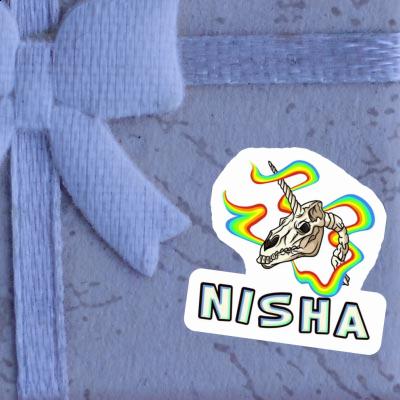 Nisha Sticker Unicorn Skull Image