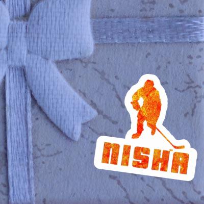 Autocollant Joueur de hockey Nisha Notebook Autocollant Joueur de hockey Nisha Notebook Image