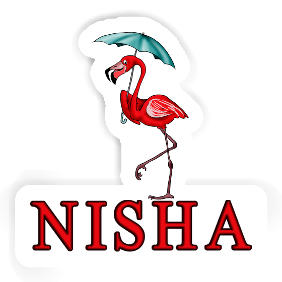Sticker Nisha Flamingo Notebook Sticker Nisha Flamingo Gift package Image